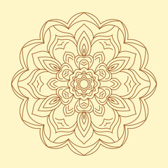Floral Mandala Vector Element Design