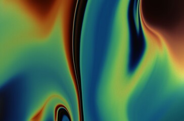 abstract noisy colorful background,  rainbow gradient smears on black, dark grainy rainbow paint swirls, orange green red yellow blue colors banner poster cover abstract design, black space