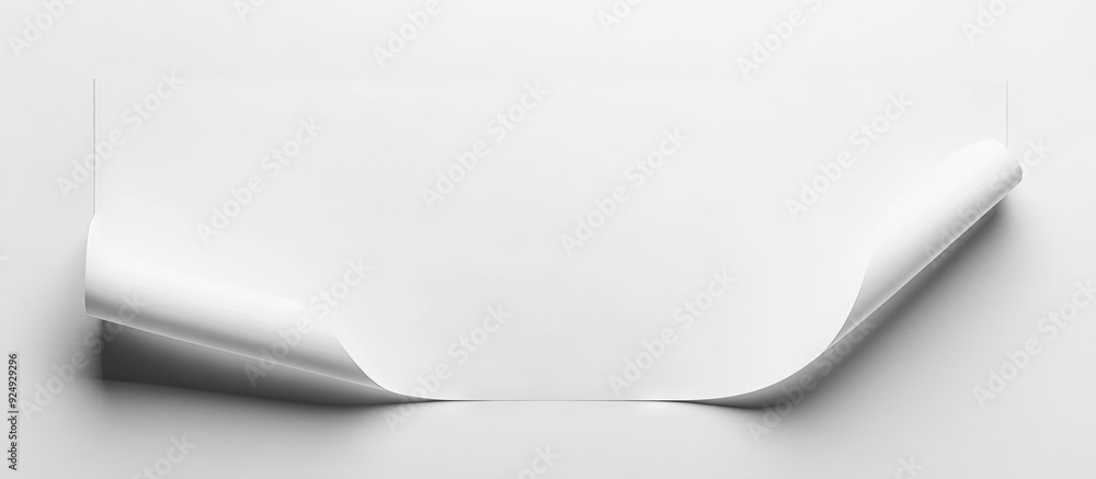 Fototapete White paper backdrop. with copy space image. Place for adding text or design