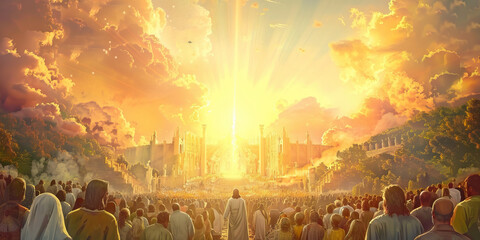 The Eternal Kingdom: The Everlasting Reign of Christ - Imagine a scene of eternal worship and glory as Christ's kingdom is established forever, fulfilling God's plan for all creation