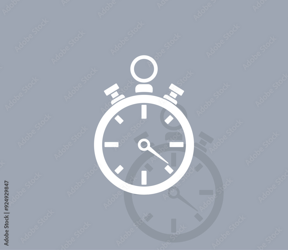 Aufkleber vector icon of white color with shadow on gray background
