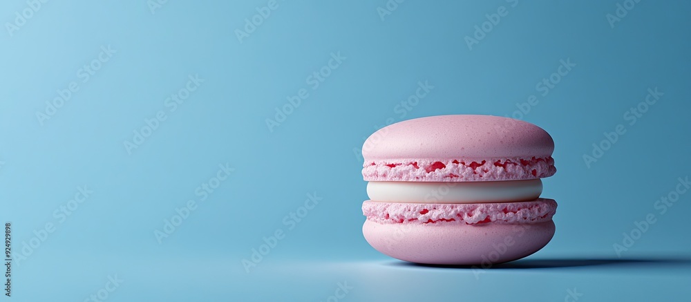 Fototapete Macaron cake. with copy space image. Place for adding text or design