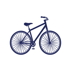 Fototapeta premium bicycle silhouettes Clip art isolated vector illustration on white background