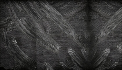 Obraz premium Clean Black Chalkboard Texture with Subtle Erased Strokes, Creative Education Business Design Concepts. Pristine Blank Slate. Banner Poster Background Wallpaper With Copy Space