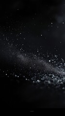 Abstract Artistry on Black: A Vibrant Dance of Colors and Shapes in an Infinite Night