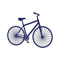 bicycle silhouettes Clip art isolated vector illustration on white background