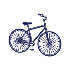 Fototapeta premium bicycle silhouettes Clip art isolated vector illustration on white background