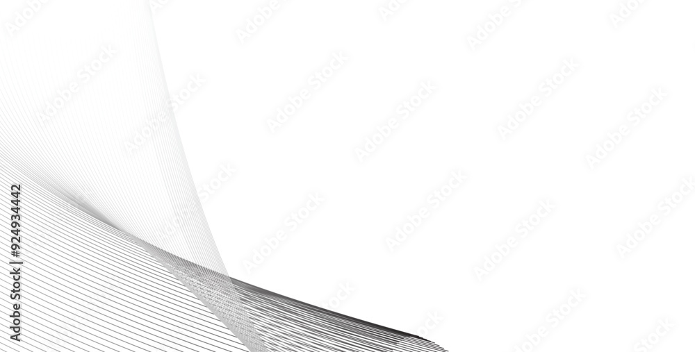 Poster futuristic line stripe pattern on white wavy background. abstract modern background futuristic graph