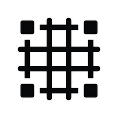 Obraz premium grid icon. vector glyph icon for your website, mobile, presentation, and logo design.