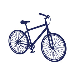 Fototapeta premium bicycle silhouettes Clip art isolated vector illustration on white background