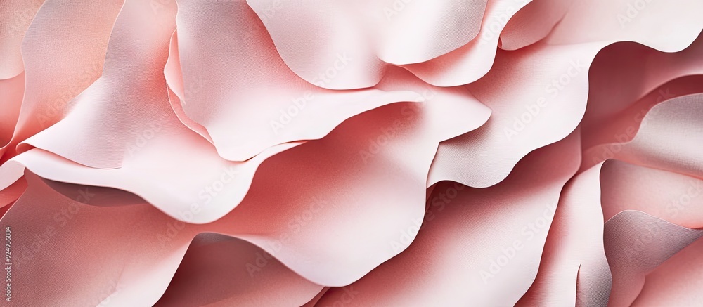 Aufkleber Blush goffering delicate paper texture. with copy space image. Place for adding text or design