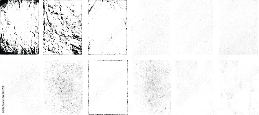 Leinwandbilder grunge urban backgrounds set.texture vector.dust overlay distress grain ,simply place illustration o