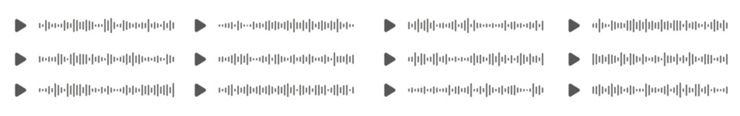 Sound massage waves soundtrack voice equalizer vector illustration