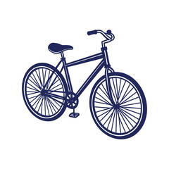 Fototapeta premium bicycle silhouettes Clip art isolated vector illustration on white background
