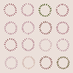 点で囲った丸の背景画像イラスト34