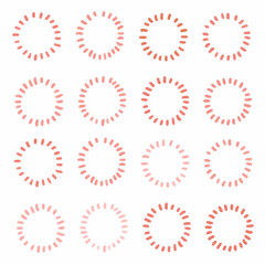 点で囲った丸の背景画像イラスト22