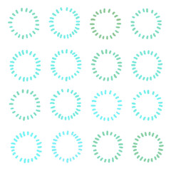 点で囲った丸の背景画像イラスト16