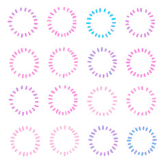 点で囲った丸の背景画像イラスト12