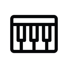 piano icon. vector line icon for your website, mobile, presentation, and logo design.