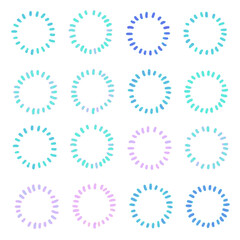 点で囲った丸の背景画像イラスト9