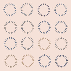 点で囲った丸の背景画像イラスト4