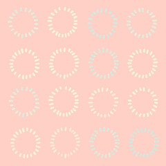 点で囲った丸の背景画像イラスト6