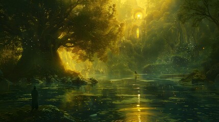 Mystical Forest Lake.