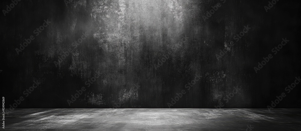 Poster dark wall. with copy space image. Place for adding text or design
