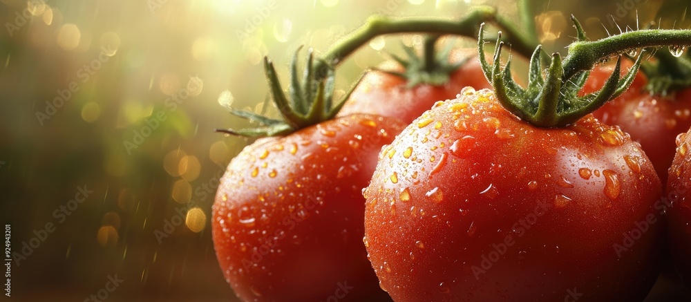 Poster new batch of tomatoes. with copy space image. place for adding text or design