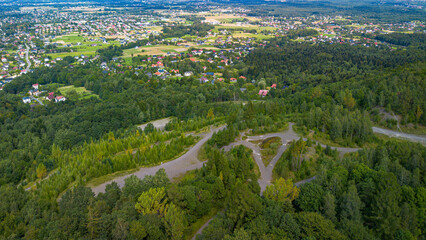 A path in quarry and forest