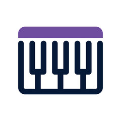 piano icon. vector dual tone icon for your website, mobile, presentation, and logo design.