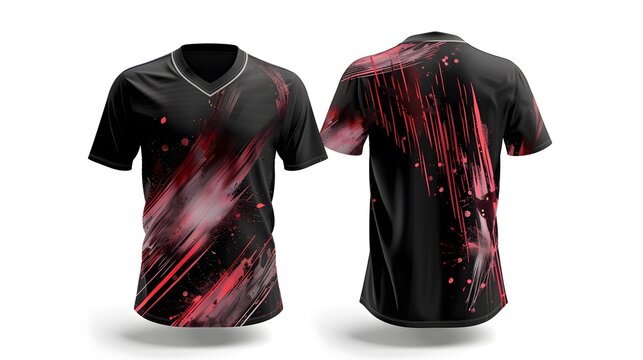 colorful shirts on a white background