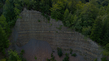 Amazing quarry in Polish forest
