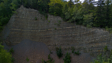 Amazing quarry in Polish forest
