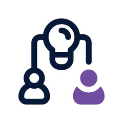 collaboration icon. vector dual tone icon for your website, mobile, presentation, and logo design.
