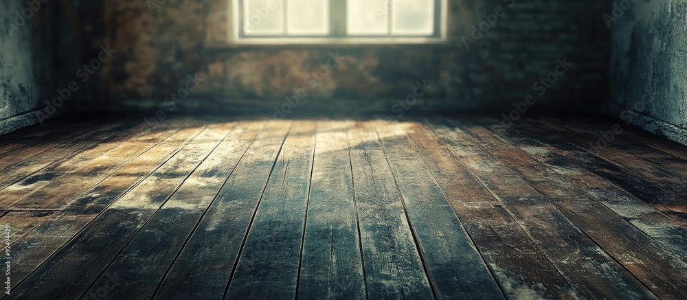 Fototapete distressed floor. with copy space image. place for adding text or design