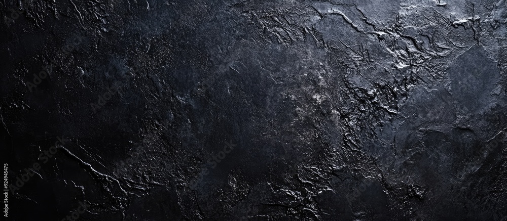 Poster Grunge black texture with copyspace featuring a dirty or aged background This can serve as a backdrop for showcasing or montaging your products