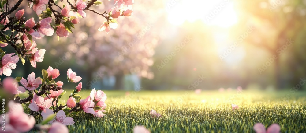 Poster spring season. with copy space image. place for adding text or design