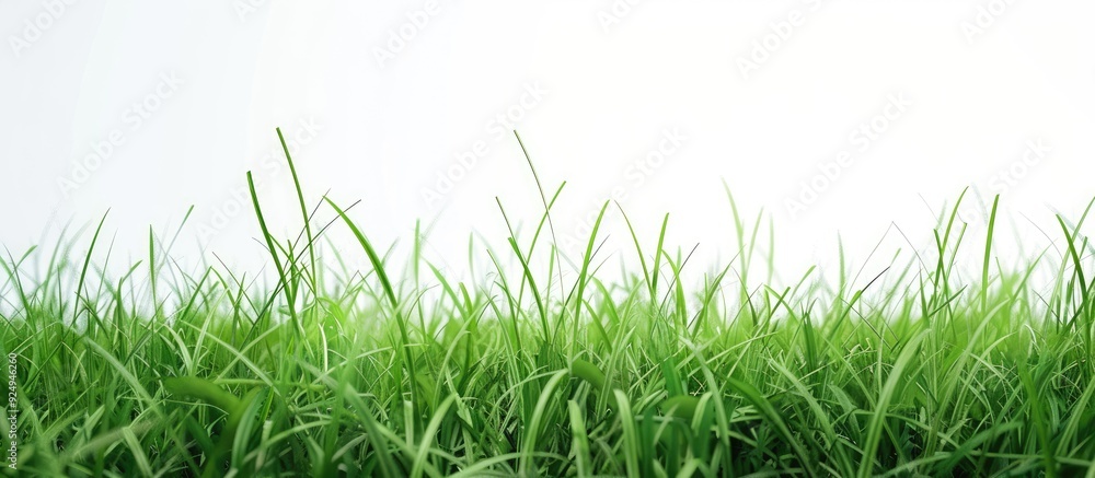 Fototapete isolated green grass banner. with copy space image. place for adding text or design
