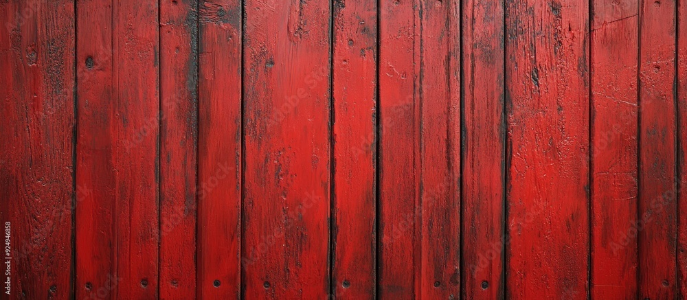 Aufkleber red wooden background with paint space for typing. with copy space image. Place for adding text or design