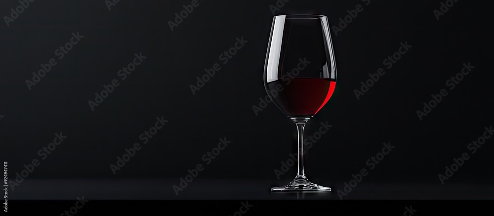 Aufkleber a glass containing fine red wine. with copy space image. place for adding text or design