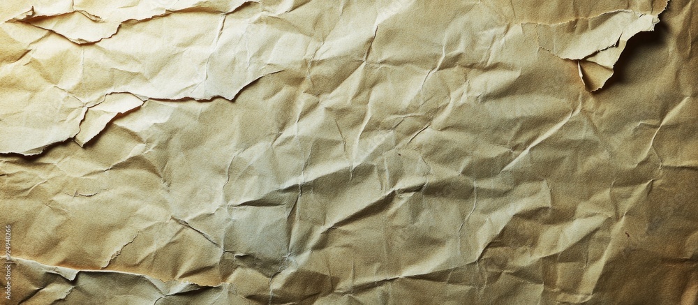 Aufkleber Old wrinkled and soiled paper texture background. with copy space image. Place for adding text or design