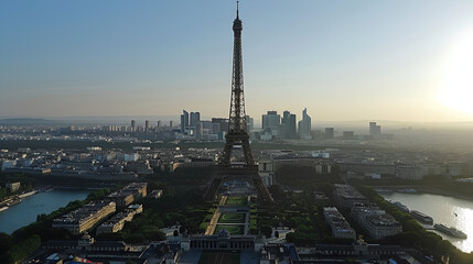 Fototapeta premium Eiffel tower city