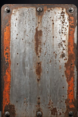Vintage Industrial Steel with Grunge Texture