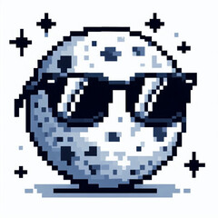 Fototapeta premium pixel art of the moon