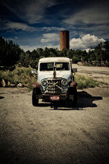 car in the desert