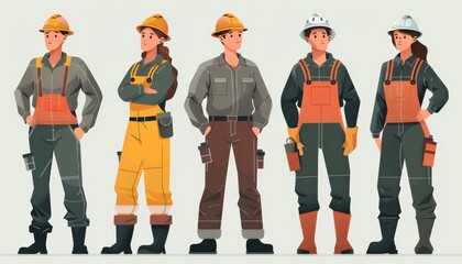 Worker Uniform labor day