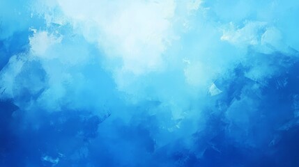 Abstract Blue Watercolor Background - A soft and ethereal blue watercolor background with brushstrokes that evoke a sense of airiness, serenity, and peace.