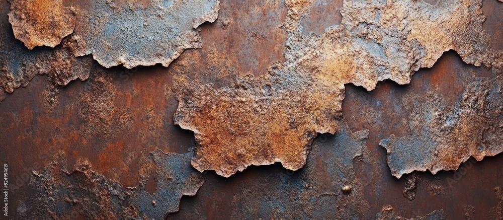 Aufkleber Abstract background featuring rusty metal Metal background. with copy space image. Place for adding text or design