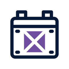 calendar icon. vector dual tone icon for your website, mobile, presentation, and logo design.